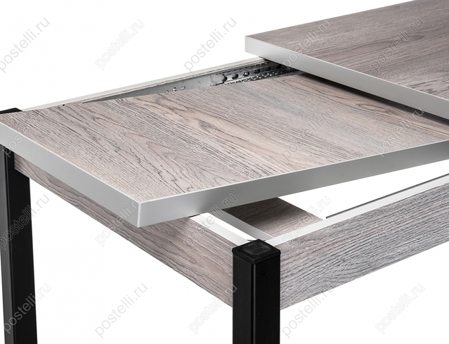 Стол Оригон навара/черный матовый (Арт. 368663) раздвижной