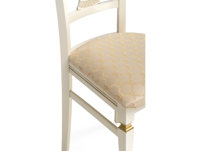 Деревянный стул Флавиан слоновая кость/золото (Арт.515976)