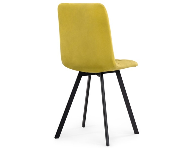 Стул на металлокаркасе Чилли черный/горчичный (Арт.489710)