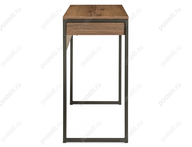 Письменный стол Лео Лофт черный матовый/дуб делано темный (Арт. 489680)