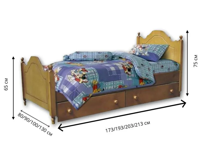 Детская кровать Велес Эльф с ящиками