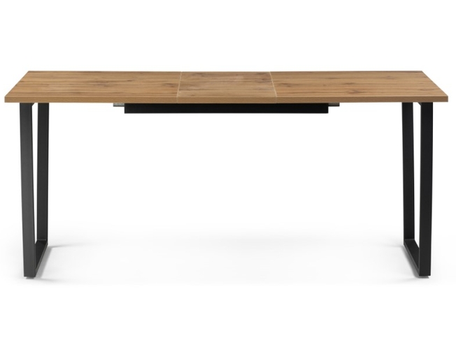 Стол раскладной Лота Лофт дуб вотан/ матовый черный (Арт.513033)