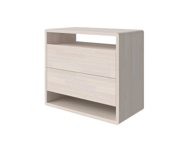 Белый комод Droom Массив (сосна) (Масло-воск Беленый)