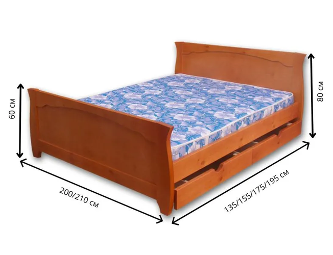 Кровать Велес Тамара с ящиками