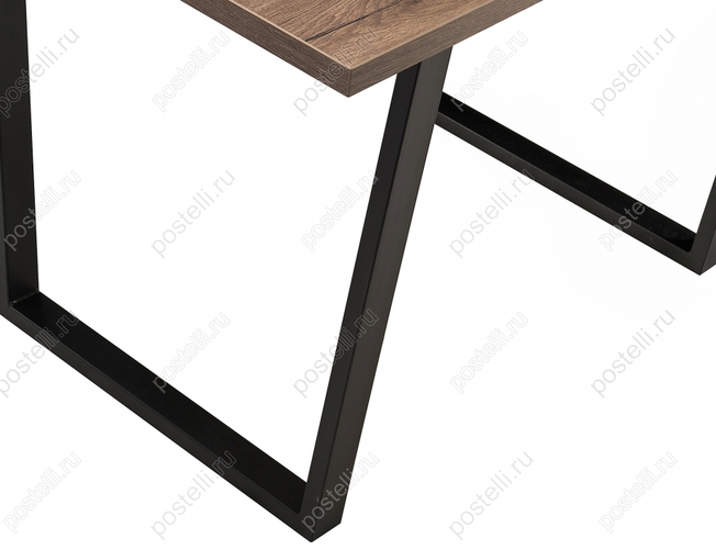 Стол Эльпатия 130 дуб галифакс/черный матовый (Арт. 368659) ножки