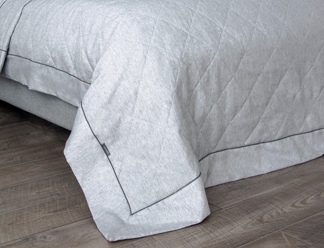 Покрывало Palermo серое