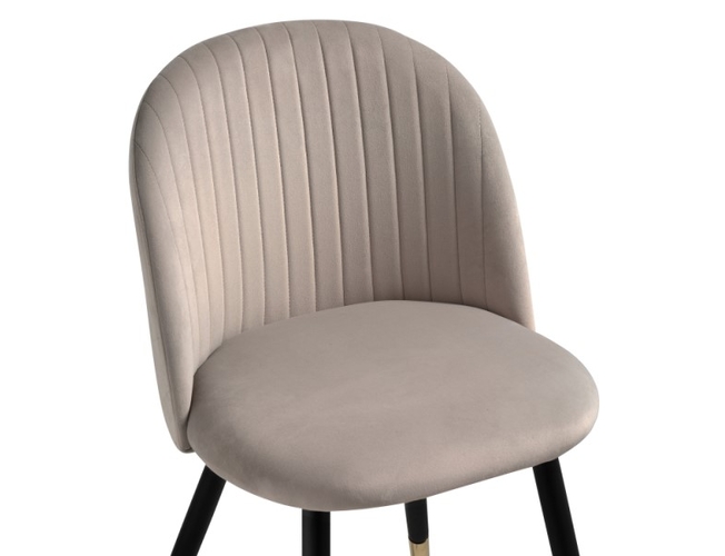 Стул на металлокаркасе Gabi latte/black/gold (Арт.15348)