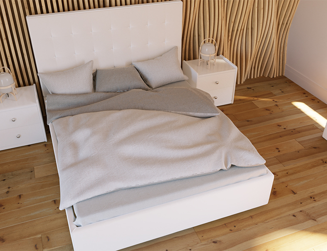 Кровать Нордо, фото в интерьере